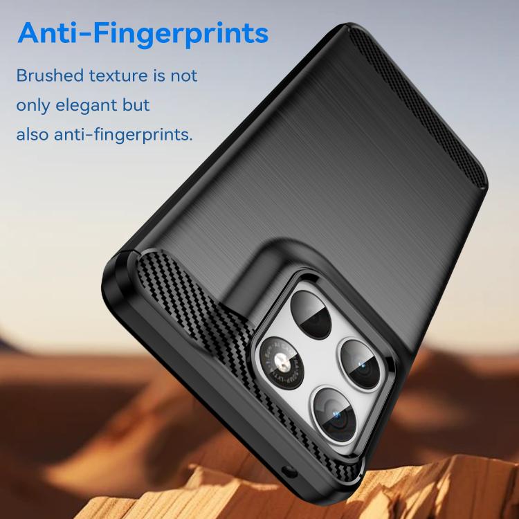 For Motorola Moto G57 5G Carbon Fiber Brushed Texture TPU Phone Case