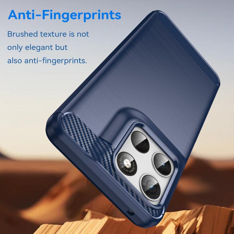 For Motorola Moto G67 Power 5G Carbon Fiber Brushed Texture TPU Phone Case