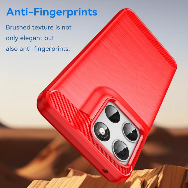 For Motorola Moto G100 Carbon Fiber Brushed Texture TPU Phone Case