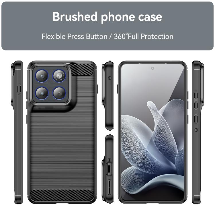 For Motorola Edge 70 5G Carbon Fiber Brushed Texture TPU Phone Case