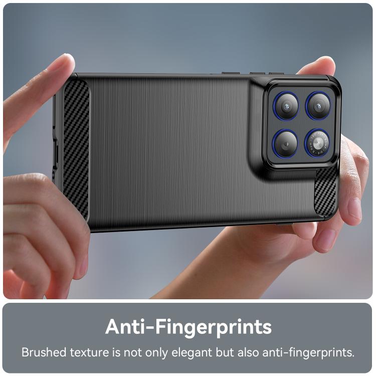 For Motorola Edge 70 5G Carbon Fiber Brushed Texture TPU Phone Case