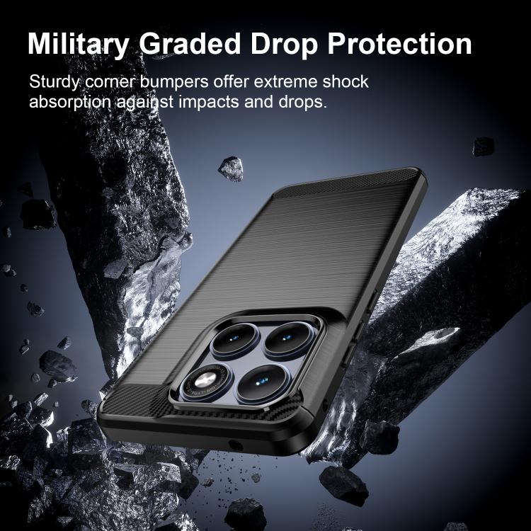 For Motorola Edge 70 Fusion+ 5G Carbon Fiber Brushed Texture TPU Phone Case