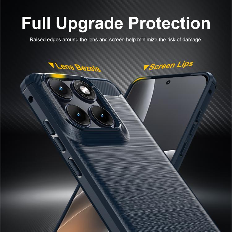 For Motorola Edge 70 Fusion+ 5G Carbon Fiber Brushed Texture TPU Phone Case