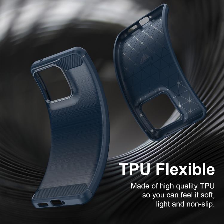 For Motorola Edge 70 Fusion+ 5G Carbon Fiber Brushed Texture TPU Phone Case