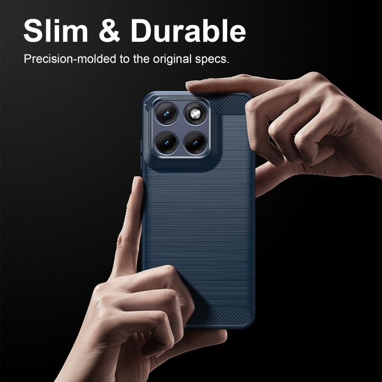 For Motorola Edge 70 Fusion+ 5G Carbon Fiber Brushed Texture TPU Phone Case
