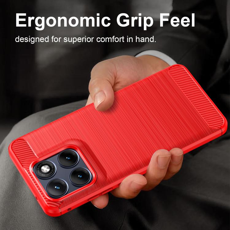 For Motorola Edge 70 Fusion+ 5G Carbon Fiber Brushed Texture TPU Phone Case