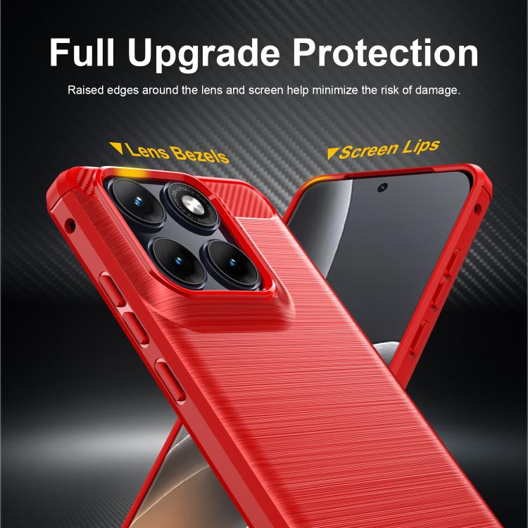 For Motorola Edge 70 Fusion+ 5G Carbon Fiber Brushed Texture TPU Phone Case