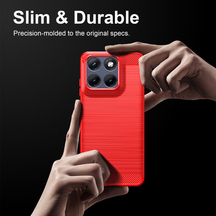 For Motorola Edge 70 Fusion+ 5G Carbon Fiber Brushed Texture TPU Phone Case