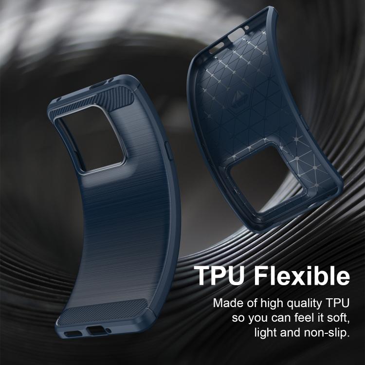 For Motorola Edge 70 Ultra 5G Carbon Fiber Brushed Texture TPU Phone Case