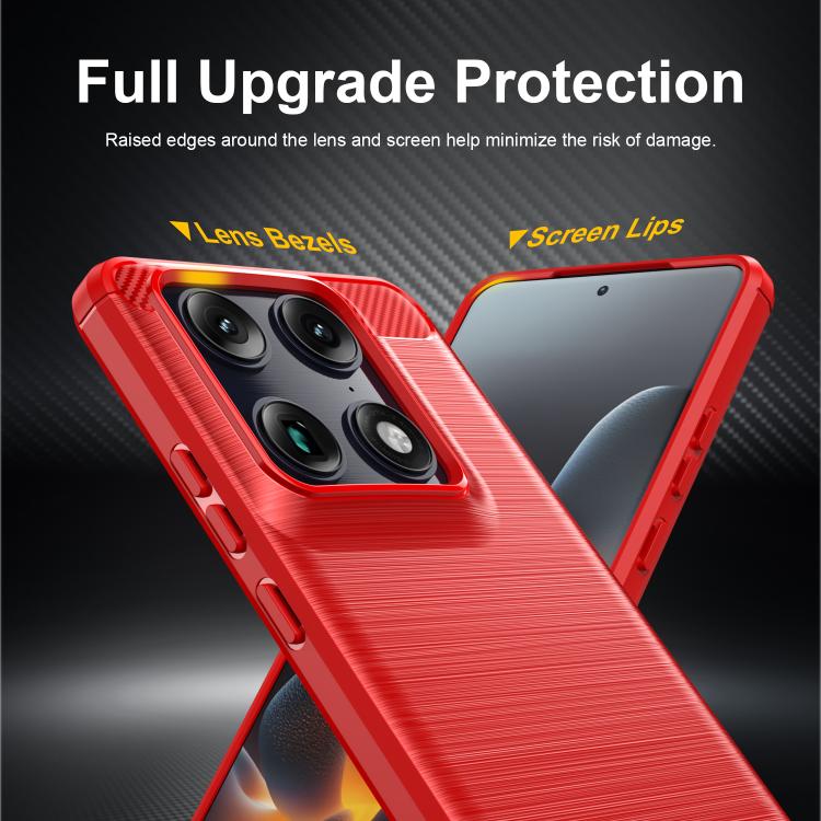 For Motorola Edge 70 Ultra 5G Carbon Fiber Brushed Texture TPU Phone Case
