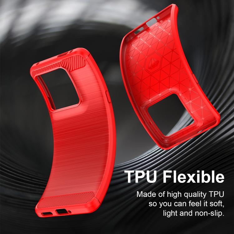 For Motorola Edge 70 Ultra 5G Carbon Fiber Brushed Texture TPU Phone Case