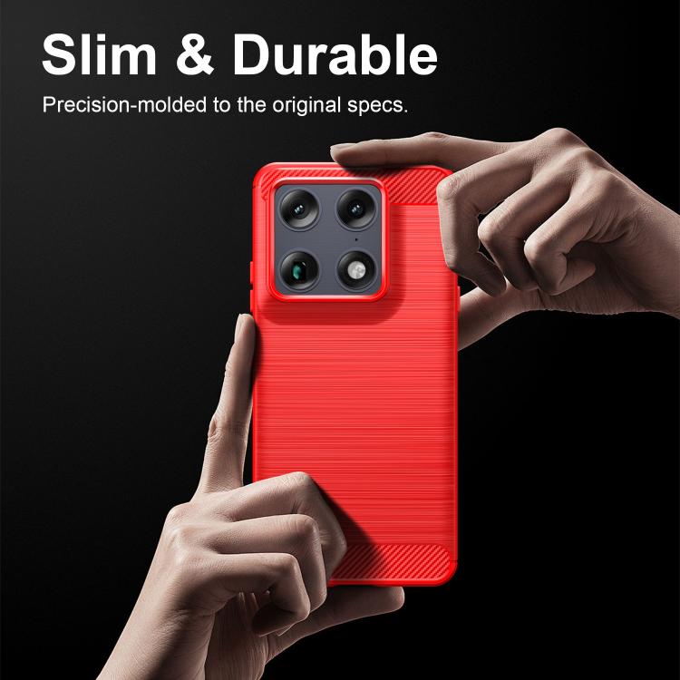 For Motorola Edge 70 Ultra 5G Carbon Fiber Brushed Texture TPU Phone Case