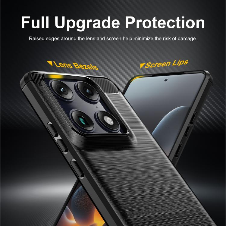 For Motorola Signature 5G Carbon Fiber Brushed Texture TPU Phone Case