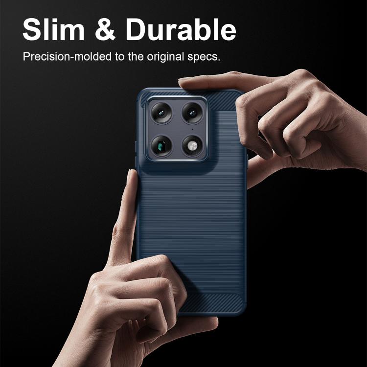 For Motorola Signature 5G Carbon Fiber Brushed Texture TPU Phone Case
