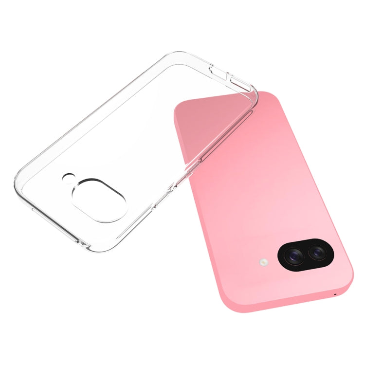 For Google Pixel 9a Waterproof Texture TPU Phone Case - Transparent