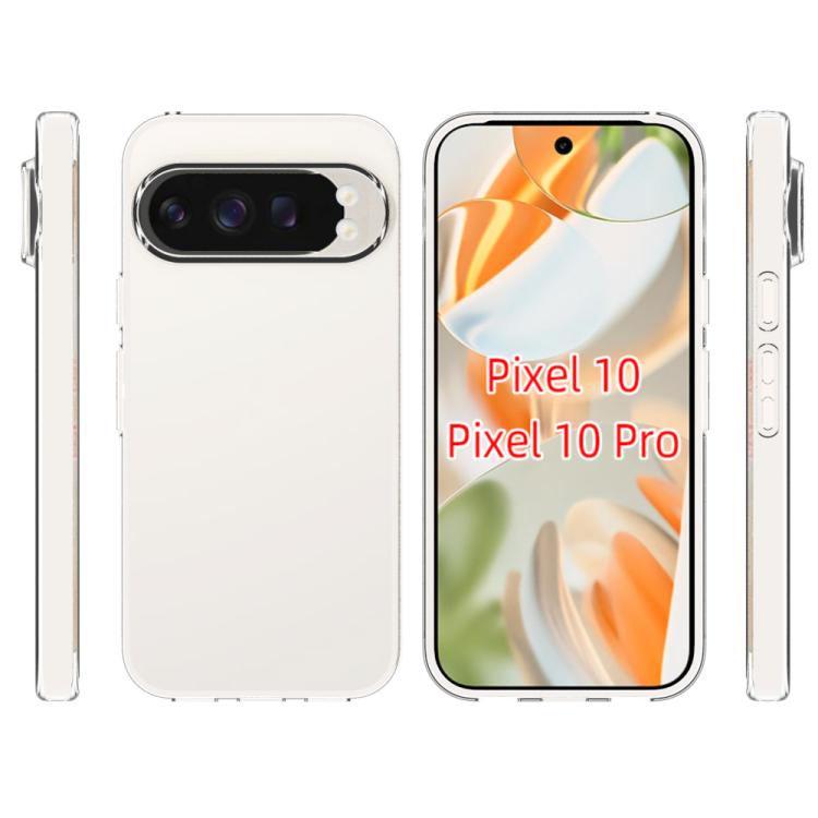 For Google Pixel 10 / 10 Pro Waterproof Texture TPU Phone Case - Transparent