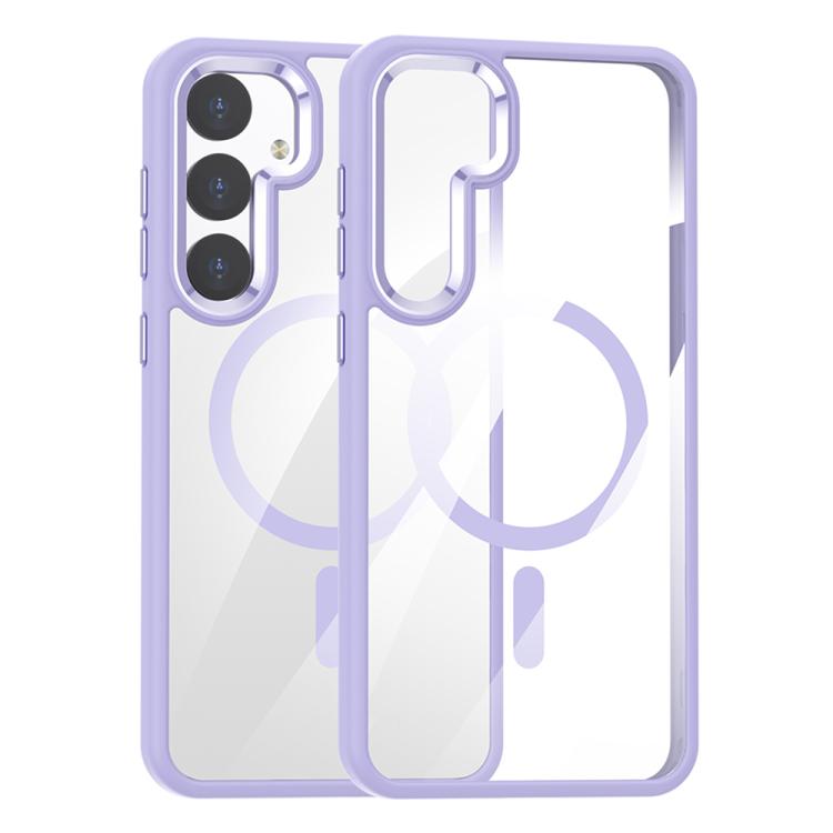 For Samsung Galaxy S25+ 5G MagSafe Anti-fingerprint Highly Transparent PC Phone Case