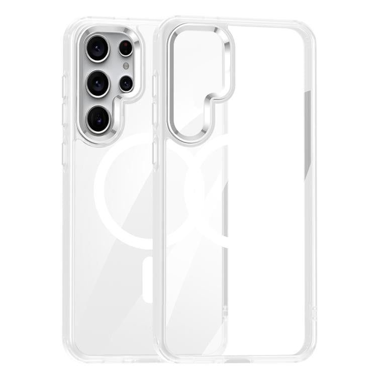 For Samsung Galaxy S25 Ultra 5G MagSafe Anti-fingerprint Highly Transparent PC Phone Case
