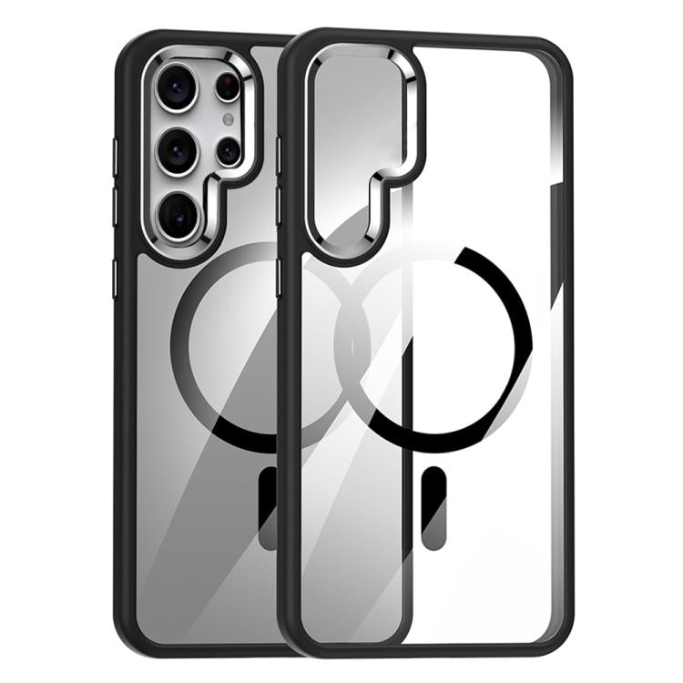 For Samsung Galaxy S25 Ultra 5G MagSafe Anti-fingerprint Highly Transparent PC Phone Case