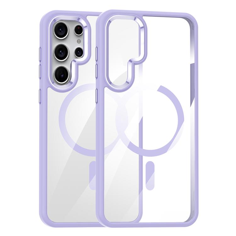 For Samsung Galaxy S25 Ultra 5G MagSafe Anti-fingerprint Highly Transparent PC Phone Case