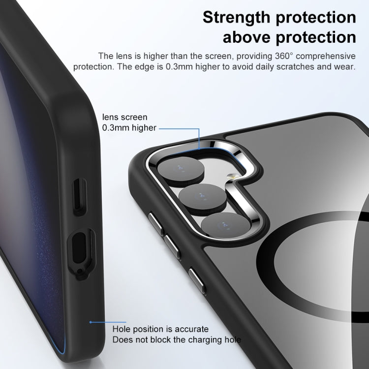 For Samsung Galaxy S25+ 5G MagSafe Anti-fingerprint Highly Transparent PC Phone Case
