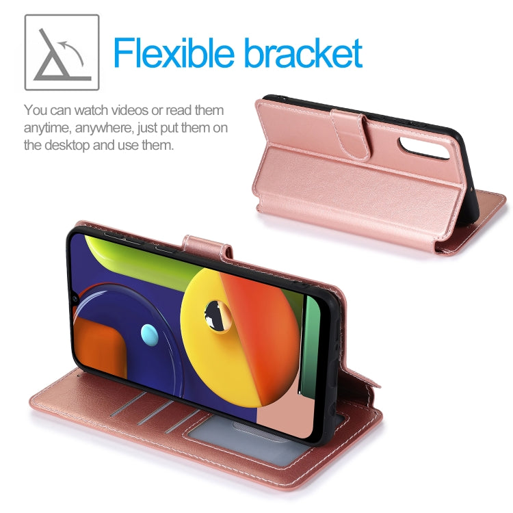 For Samsung Galaxy A50s Calf Texture Magnetic Buckle Horizontal Flip Leather Case with Holder & Card Slots & Wallet & Photo Frame