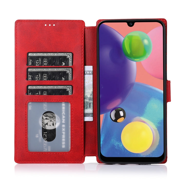 For Samsung Galaxy A70s Calf Texture Magnetic Buckle Horizontal Flip Leather Case with Holder & Card Slots & Wallet & Photo Frame