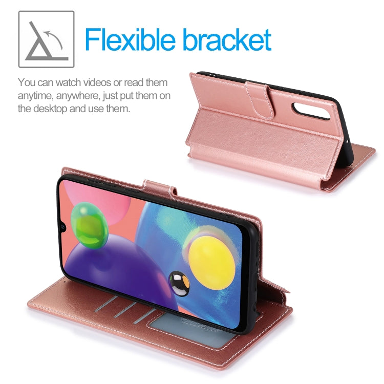 For Samsung Galaxy A70s Calf Texture Magnetic Buckle Horizontal Flip Leather Case with Holder & Card Slots & Wallet & Photo Frame
