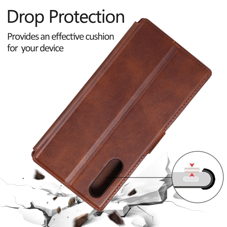 For Samsung Galaxy A70s Calf Texture Magnetic Buckle Horizontal Flip Leather Case with Holder & Card Slots & Wallet & Photo Frame