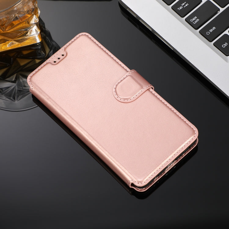 For Samsung Galaxy M10 Calf Texture Magnetic Buckle Horizontal Flip Leather Case with Holder & Card Slots & Wallet & Photo Frame