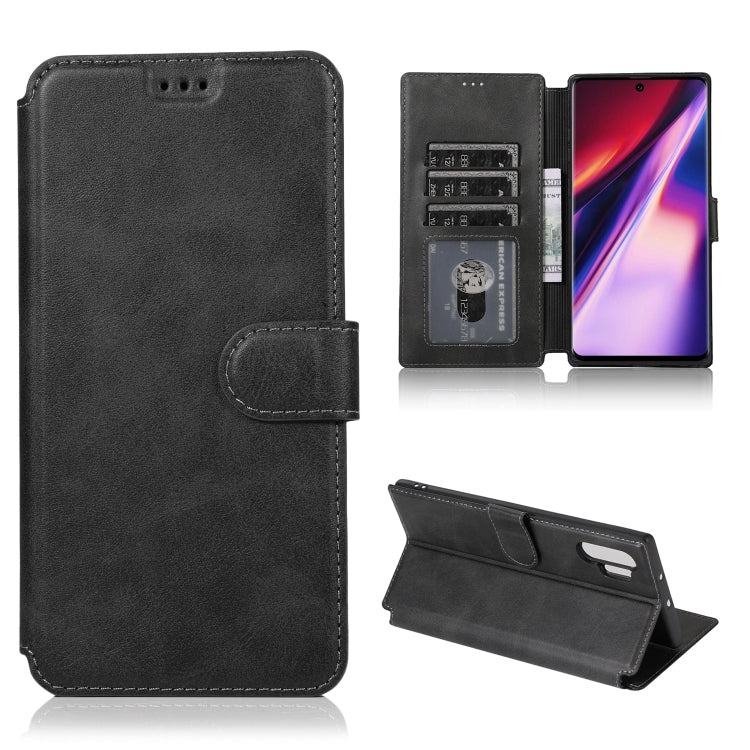For Samsung Galaxy Note 10 Pro Calf Texture Magnetic Buckle Horizontal Flip Leather Case with Holder & Card Slots & Wallet & Photo Frame