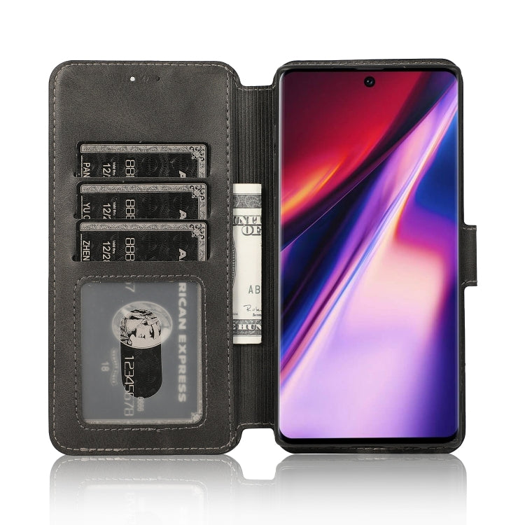 For Samsung Galaxy Note 10 Calf Texture Magnetic Buckle Horizontal Flip Leather Case with Holder & Card Slots & Wallet & Photo Frame