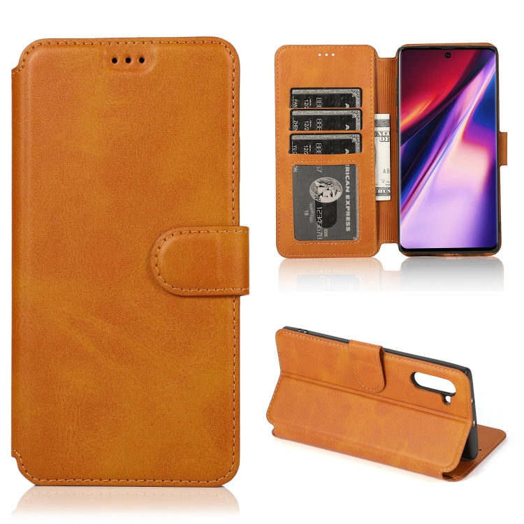 For Samsung Galaxy Note 10 Calf Texture Magnetic Buckle Horizontal Flip Leather Case with Holder & Card Slots & Wallet & Photo Frame
