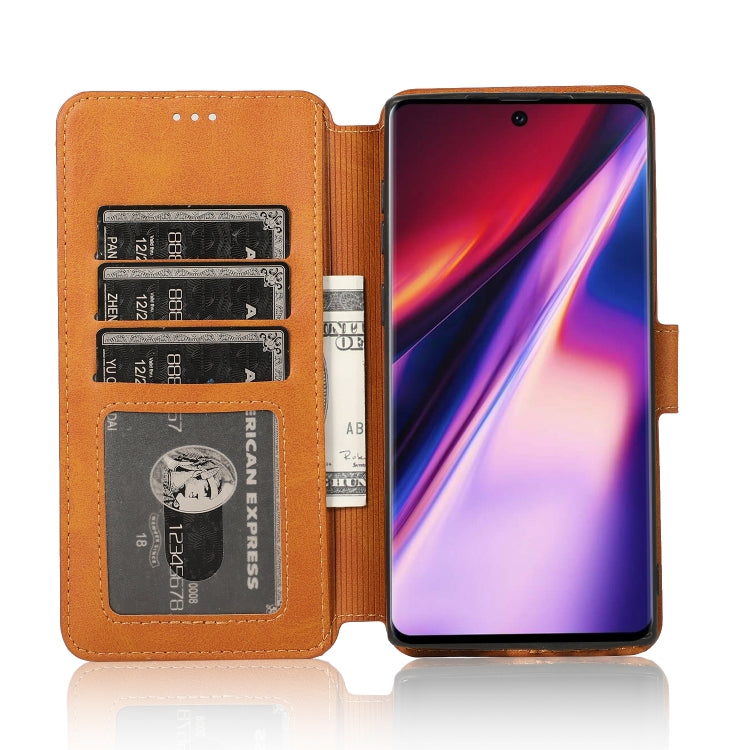 For Samsung Galaxy Note 10 Calf Texture Magnetic Buckle Horizontal Flip Leather Case with Holder & Card Slots & Wallet & Photo Frame