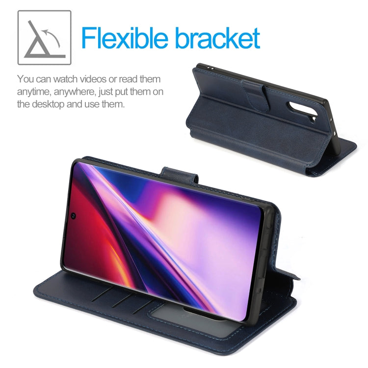 For Samsung Galaxy Note 10 Calf Texture Magnetic Buckle Horizontal Flip Leather Case with Holder & Card Slots & Wallet & Photo Frame