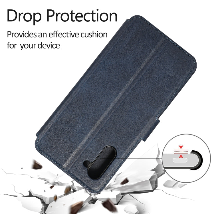 For Samsung Galaxy Note 10 Calf Texture Magnetic Buckle Horizontal Flip Leather Case with Holder & Card Slots & Wallet & Photo Frame