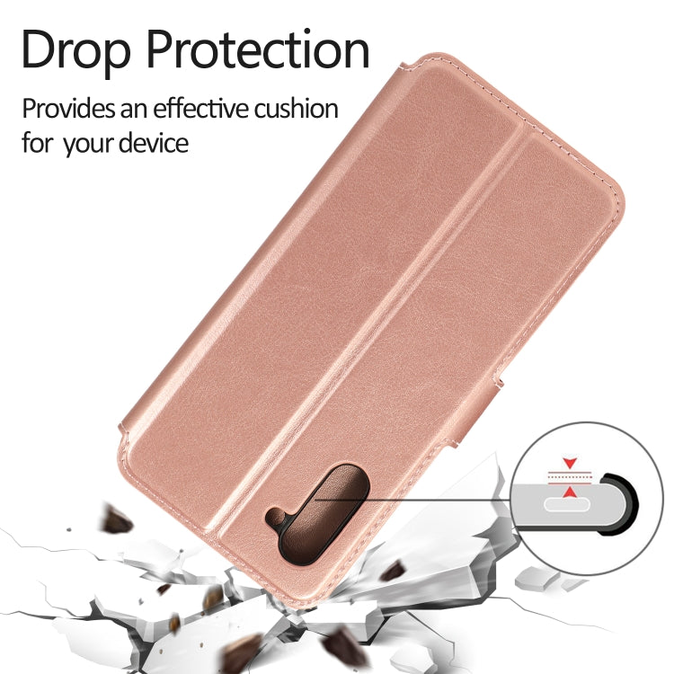 For Samsung Galaxy Note 10 Calf Texture Magnetic Buckle Horizontal Flip Leather Case with Holder & Card Slots & Wallet & Photo Frame
