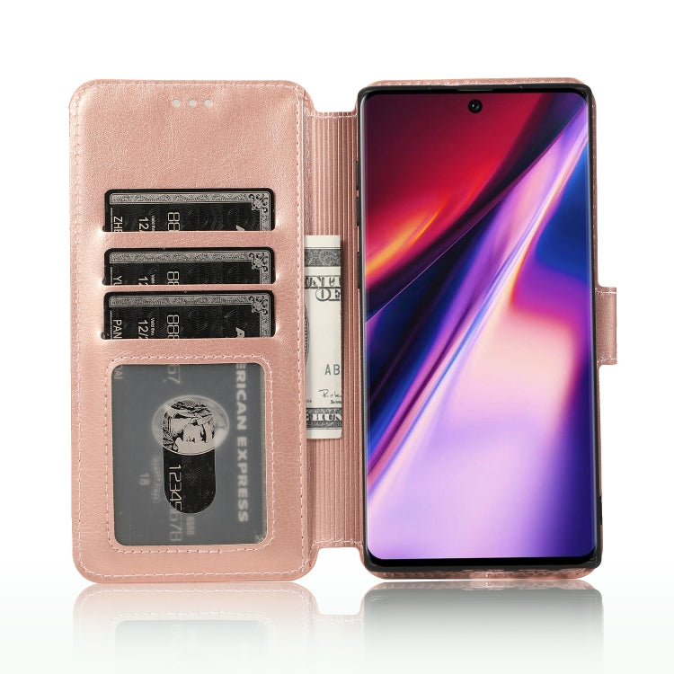 For Samsung Galaxy Note 10 Calf Texture Magnetic Buckle Horizontal Flip Leather Case with Holder & Card Slots & Wallet & Photo Frame