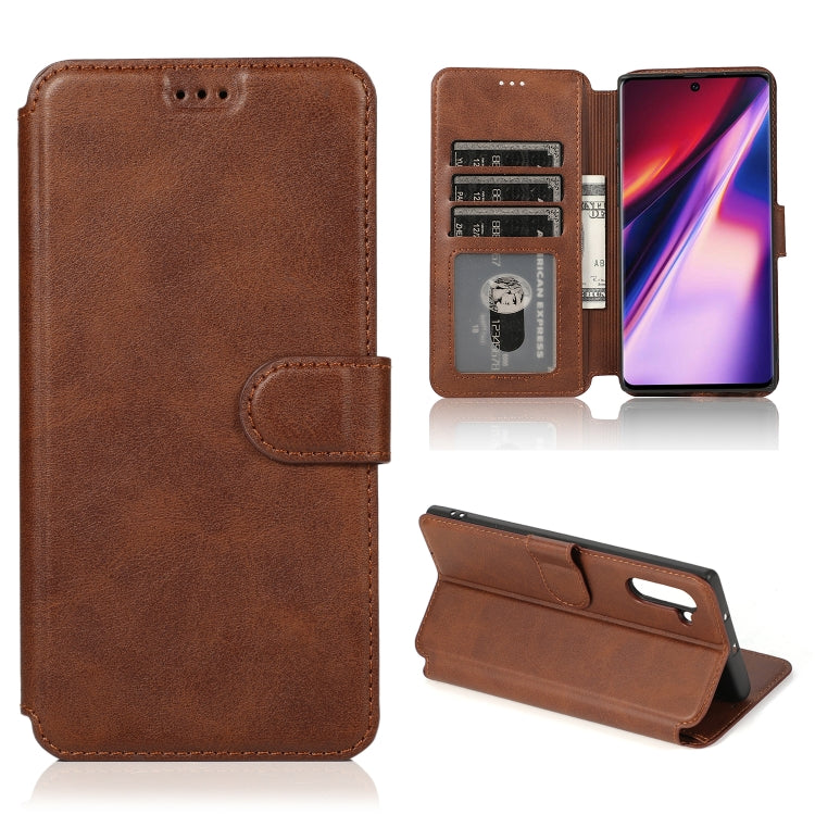 For Samsung Galaxy Note 10 Calf Texture Magnetic Buckle Horizontal Flip Leather Case with Holder & Card Slots & Wallet & Photo Frame