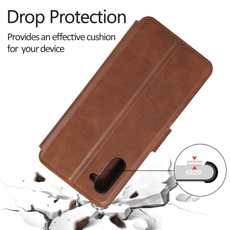 For Samsung Galaxy Note 10 Calf Texture Magnetic Buckle Horizontal Flip Leather Case with Holder & Card Slots & Wallet & Photo Frame