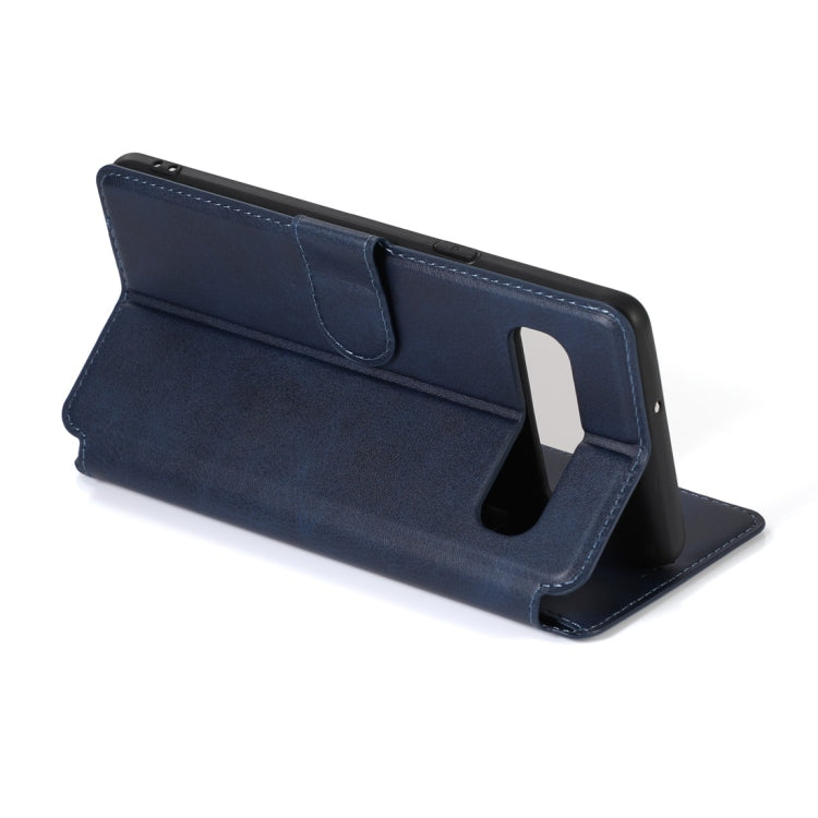 For Samsung Galaxy S10 5G Calf Texture Magnetic Buckle Horizontal Flip Leather Case with Holder & Card Slots & Wallet & Photo Frame