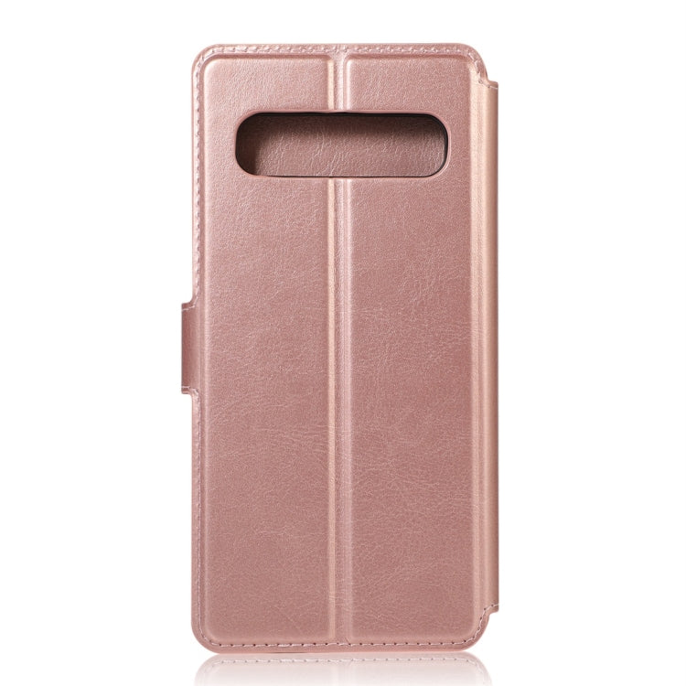 For Samsung Galaxy S10 5G Calf Texture Magnetic Buckle Horizontal Flip Leather Case with Holder & Card Slots & Wallet & Photo Frame