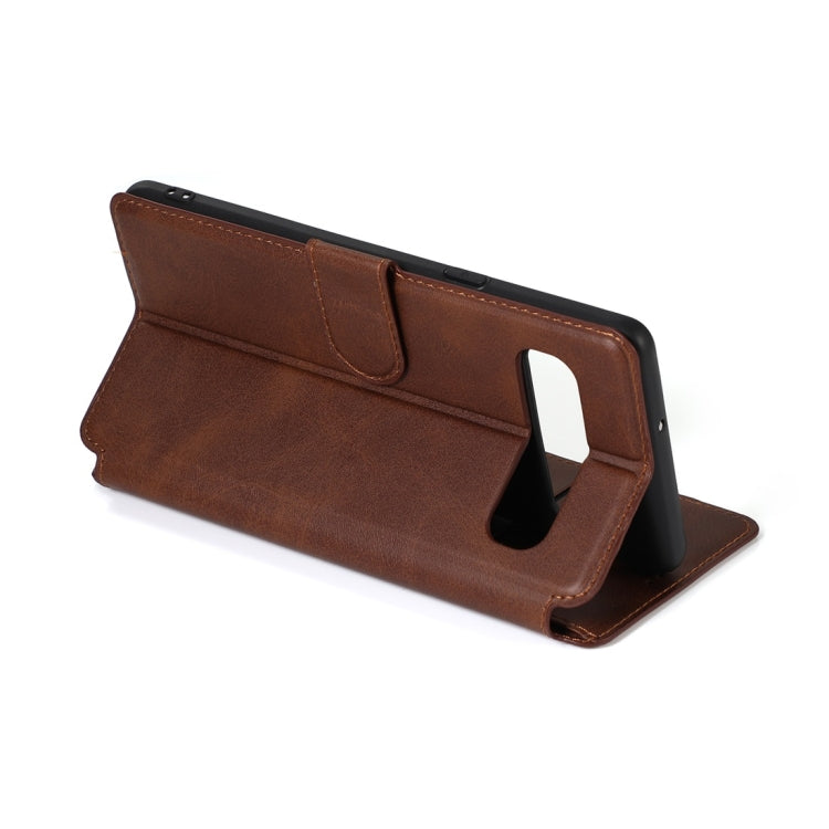 For Samsung Galaxy S10 5G Calf Texture Magnetic Buckle Horizontal Flip Leather Case with Holder & Card Slots & Wallet & Photo Frame