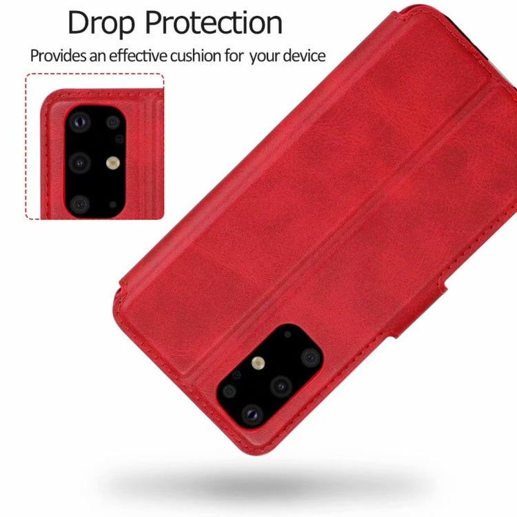For Samsung Galaxy S20 Plus Calf Texture Magnetic Buckle Horizontal Flip Leather Case with Holder & Card Slots & Wallet & Photo Frame