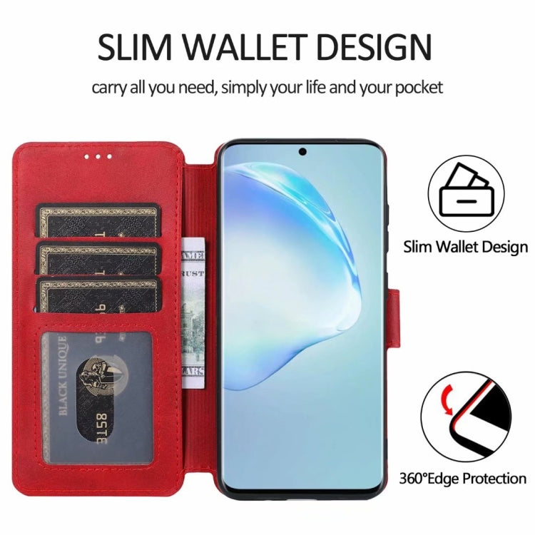For Samsung Galaxy S20 Plus Calf Texture Magnetic Buckle Horizontal Flip Leather Case with Holder & Card Slots & Wallet & Photo Frame