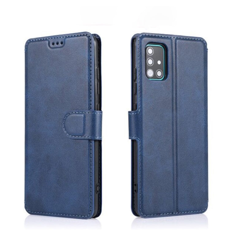 For Samsung Galaxy A51 Calf Texture Magnetic Buckle Horizontal Flip Leather Case with Holder & Card Slots & Wallet & Photo Frame