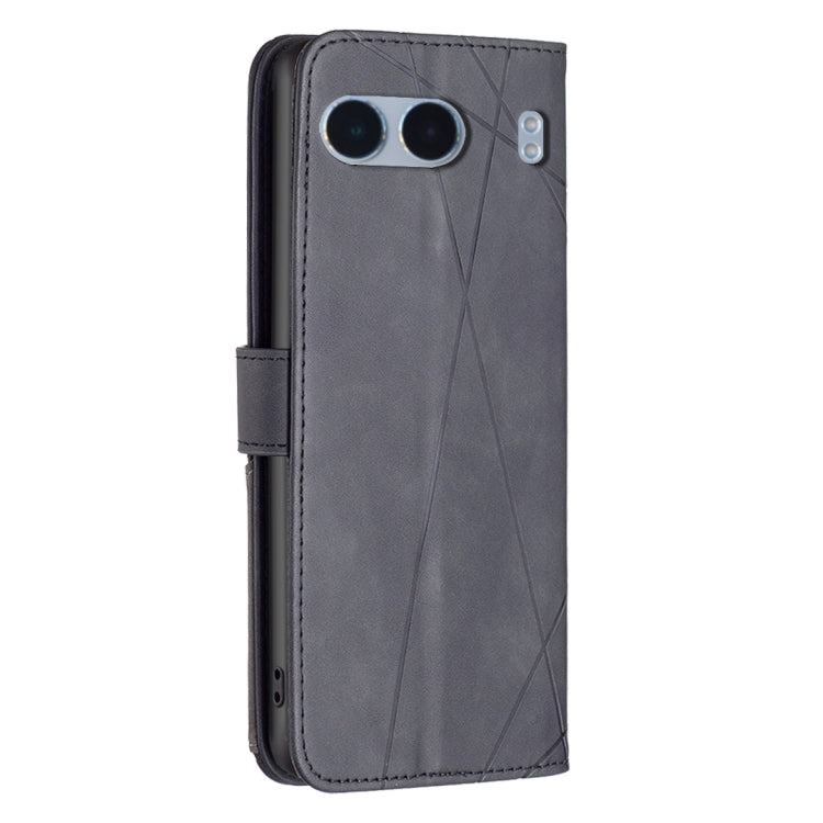 For OnePlus Nord 4 BF05 Magnetic Buckle Rhombus Texture Leather Phone Case