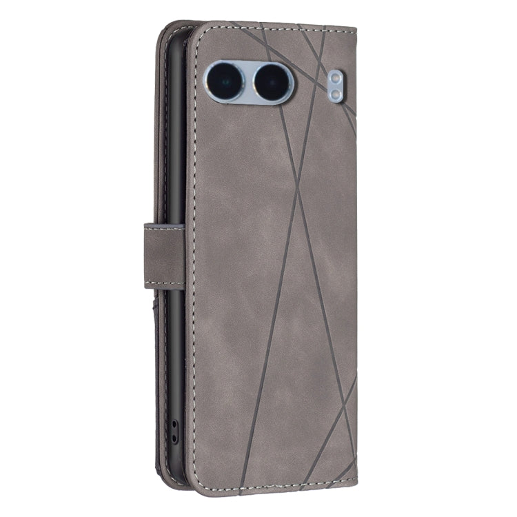 For OnePlus Nord 4 BF05 Magnetic Buckle Rhombus Texture Leather Phone Case
