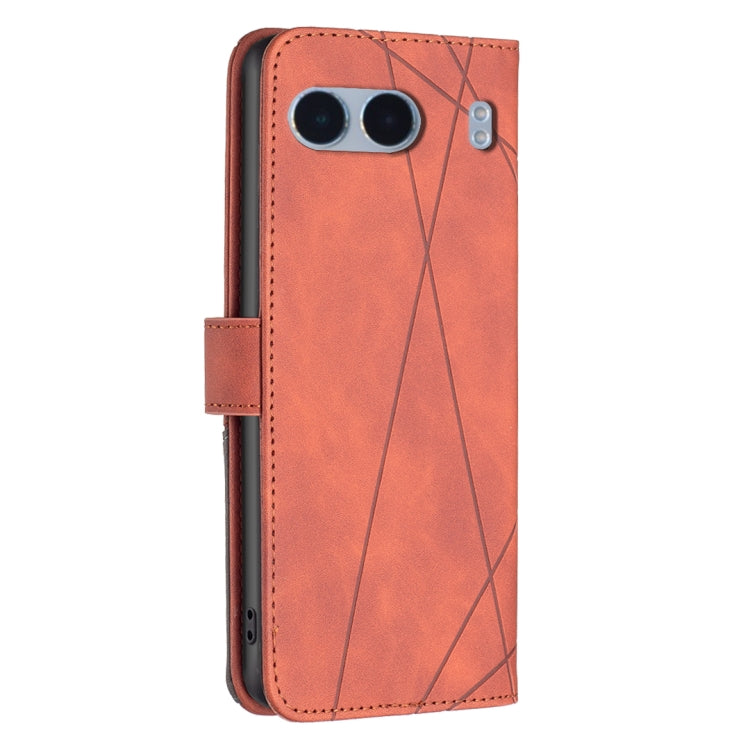 For OnePlus Nord 4 BF05 Magnetic Buckle Rhombus Texture Leather Phone Case