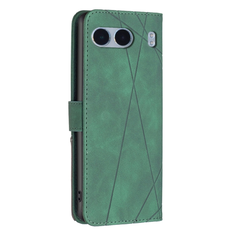 For OnePlus Nord 4 BF05 Magnetic Buckle Rhombus Texture Leather Phone Case